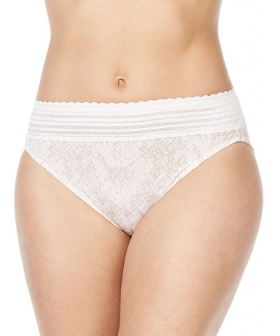 Warners No Pinching No Problems Dig-Free Comfort Waist with Lace Microfiber Hi-Cut 5109 Rosnprnt $9.41 Panty