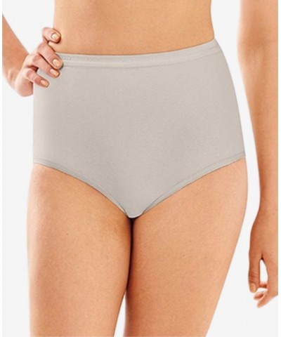 Full-Cut Brief Underwear 2324 Grey Sky Heather $9.74 Panty