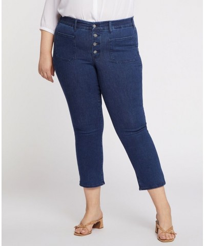 Plus Size Waist Match Marilyn Straight Ankle Jeans Genesis $39.31 Jeans